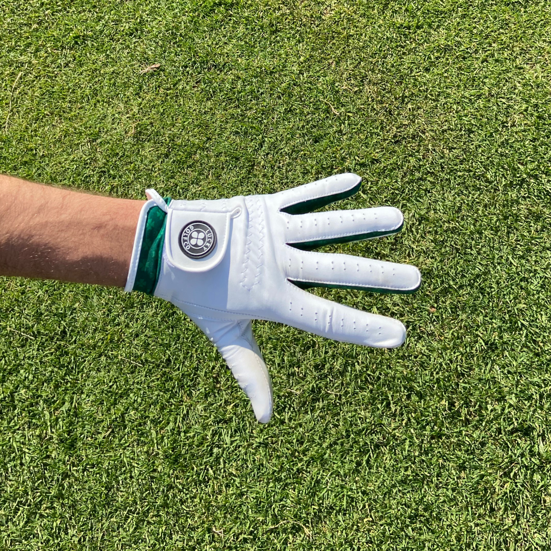 Lucky Clover Leather Golf Glove
