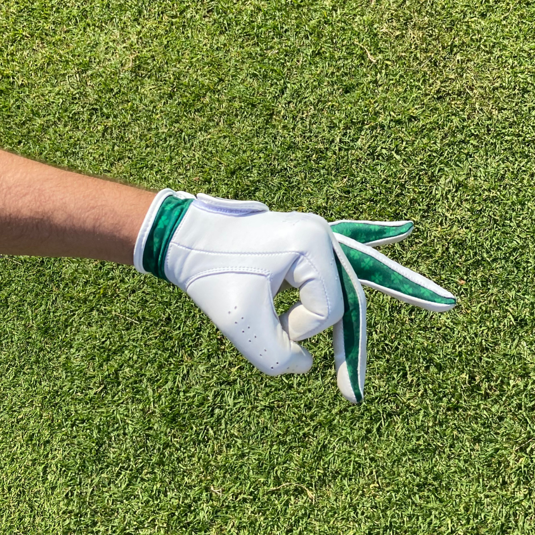 Lucky Clover Leather Golf Glove