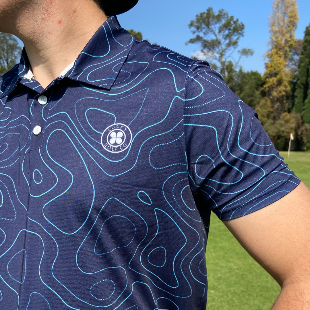 Lucky Golf Shirt | Lines