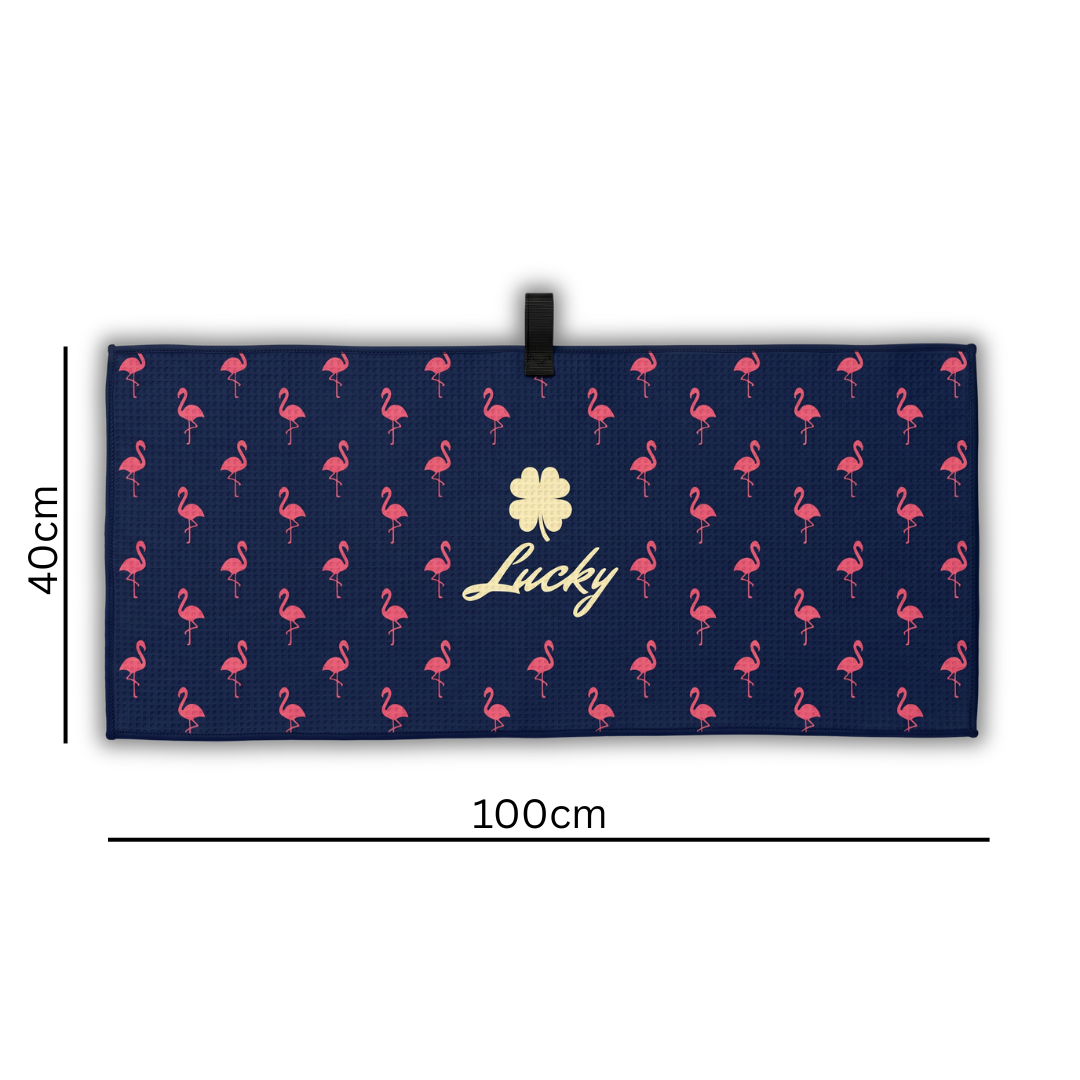 Lucky Golf Towel - Flamingo