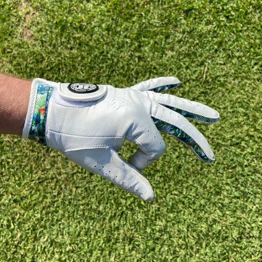 Lucky Leather Golf Glove | Tropical