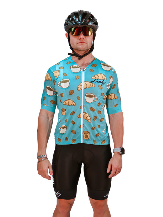 Lucky Cycling Jersey | Coffee & Croissant