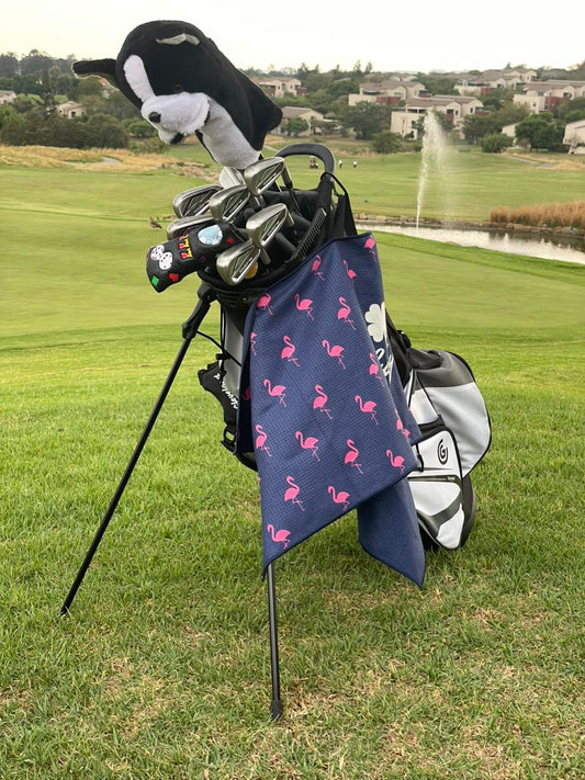 Lucky Golf Towel - Flamingo
