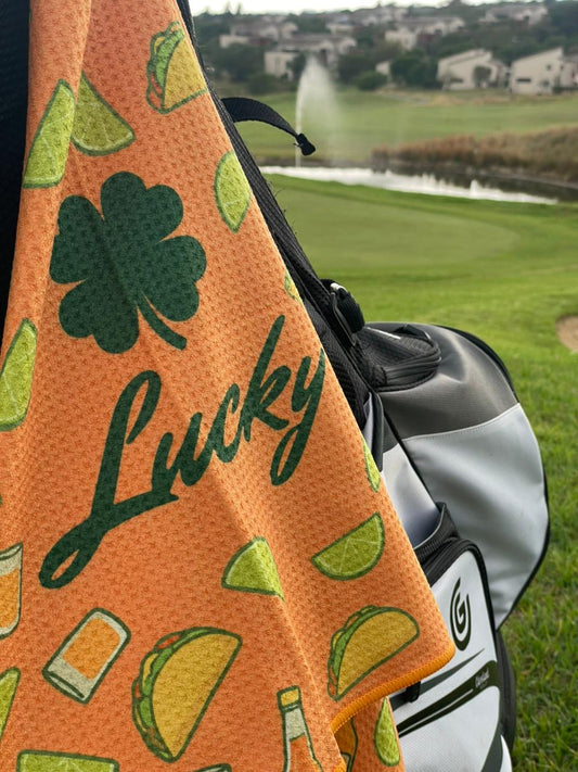 Lucky Golf Towel - Tacos and Tequila