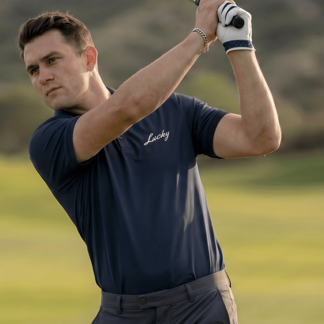 Lucky Golf Shirt | Clubhouse Classics | Navy