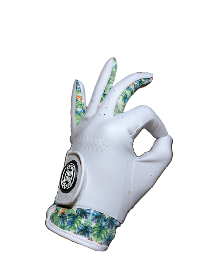 Lucky Tropical Leather Golf Glove