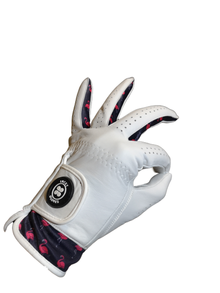 lucky flamingo golf glove aaa grade cabretta leather, best golf gloves south africa