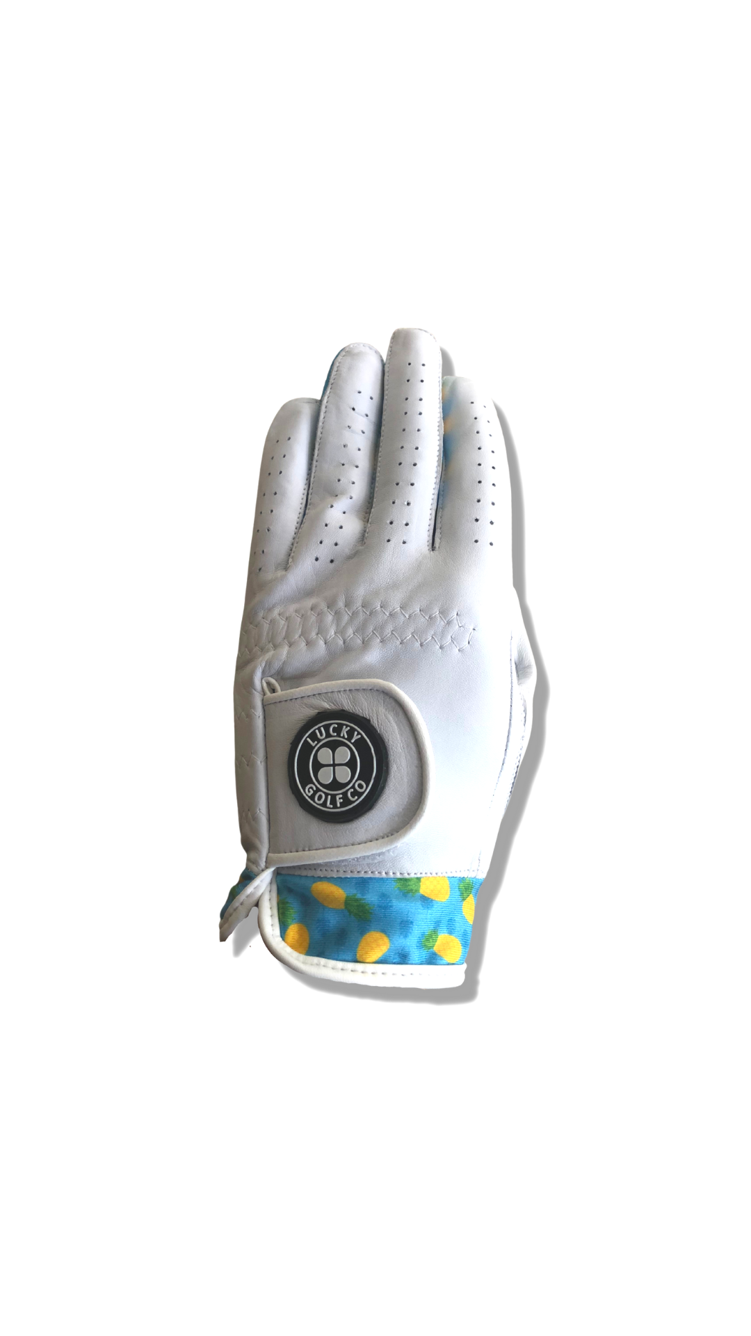 Lucky Pineapple Leather Golf Glove