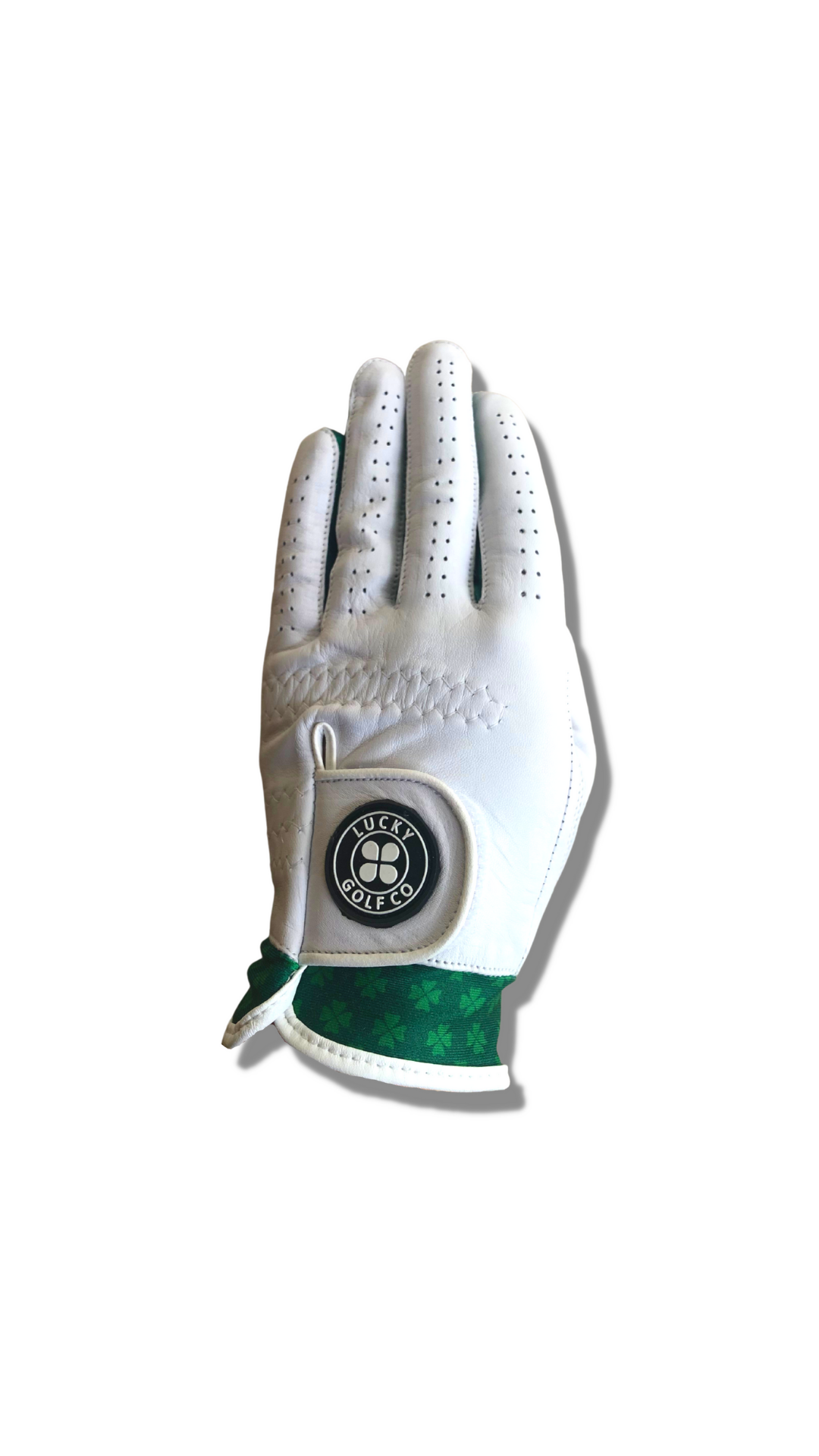Lucky Clover Leather Golf Glove