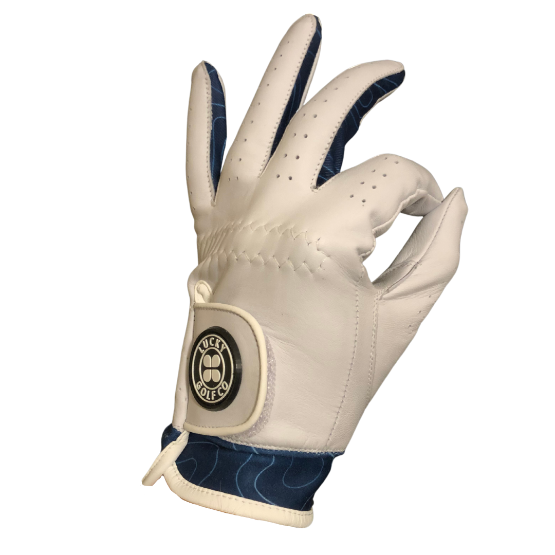 Lucky Leather Golf Glove | Lines