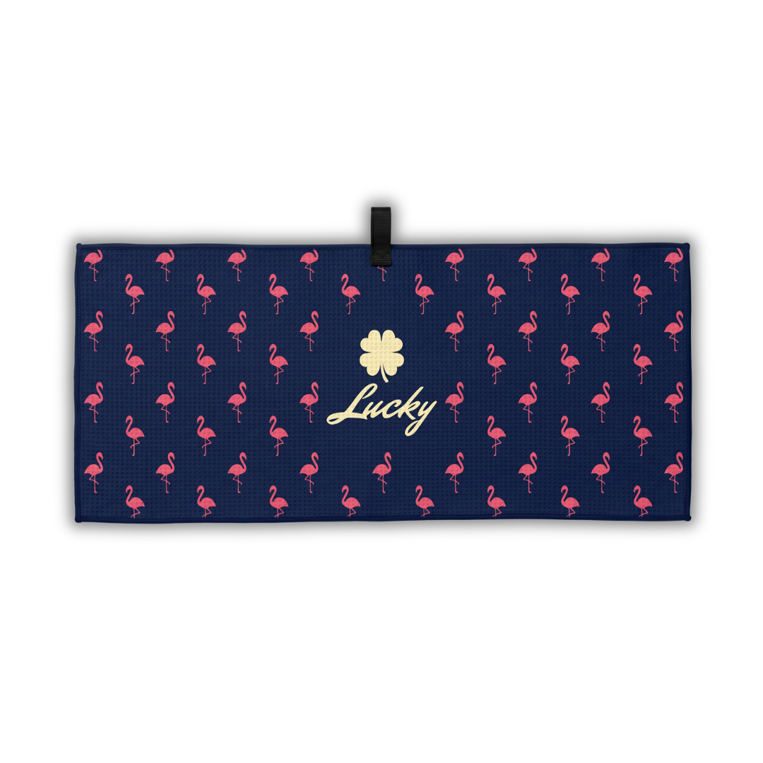 Lucky Golf Towel - Flamingo