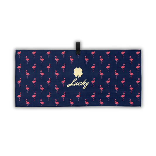 Lucky Golf Towel - Flamingo