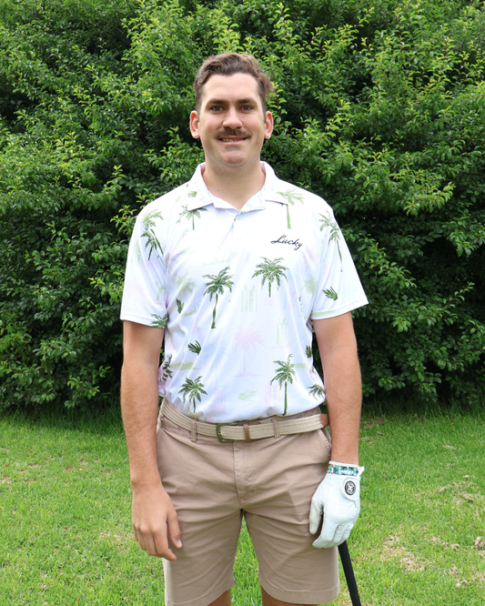 Lucky Golf Shirt | Palm Trees