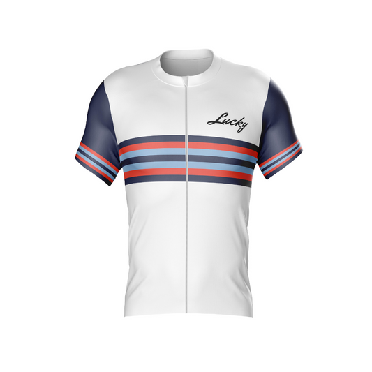 Lucky Veloci-Tee Cycling Jersey - Stripes
