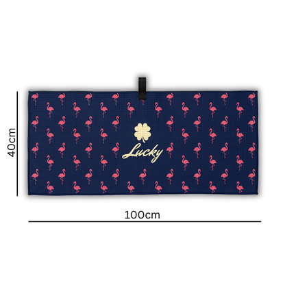 Lucky Golf Towel - Flamingo