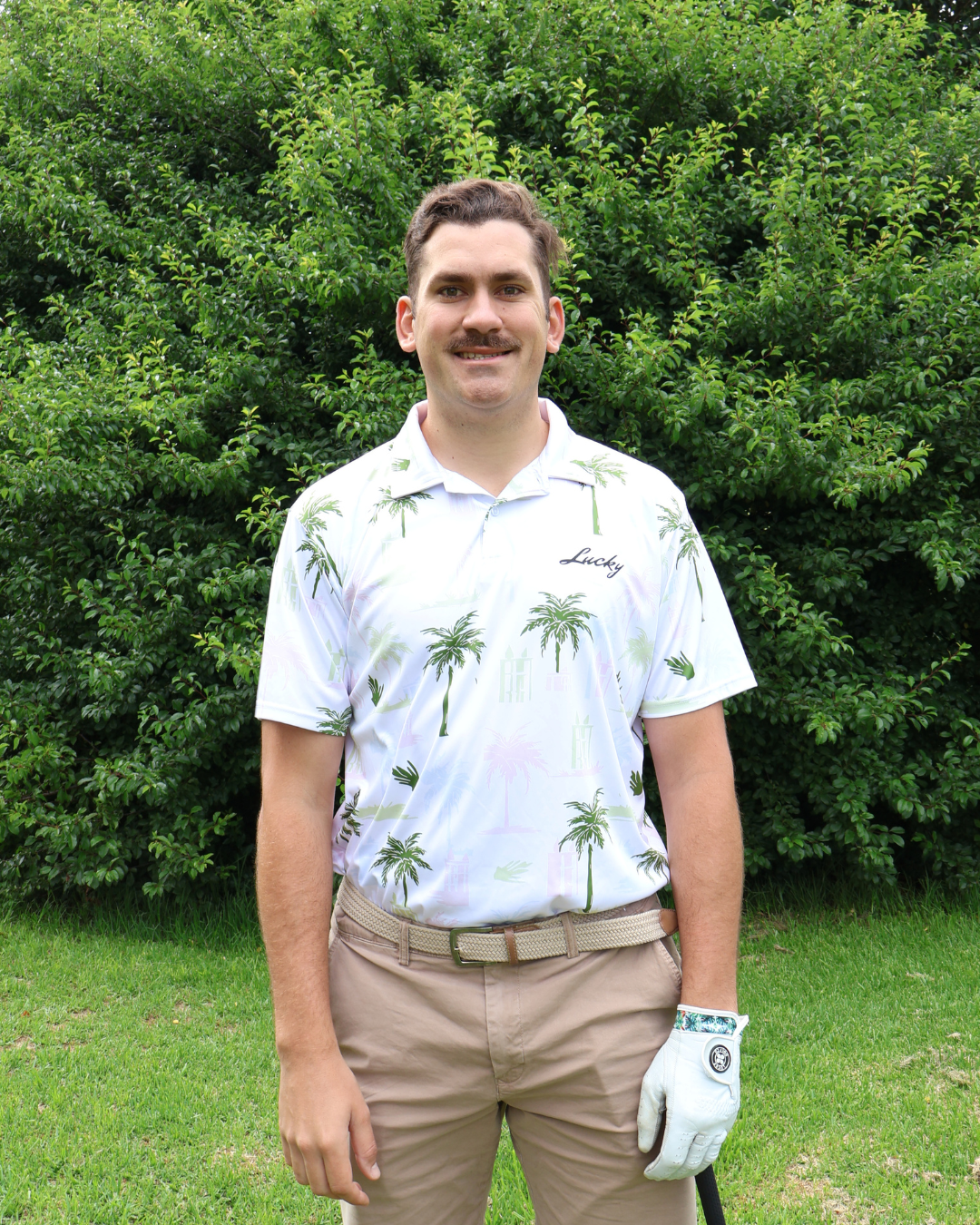 Lucky Golf Shirt | Palm Trees