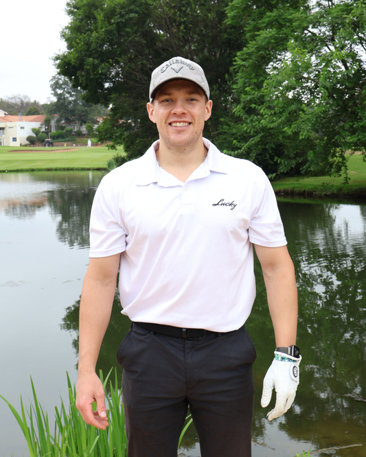 Lucky Golf Shirt | Clubhouse Classics | White