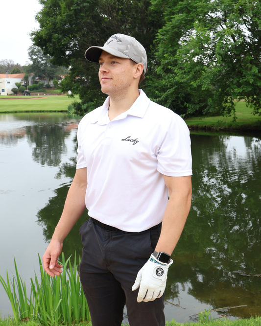 Lucky Golf Shirt | Clubhouse Classics | White