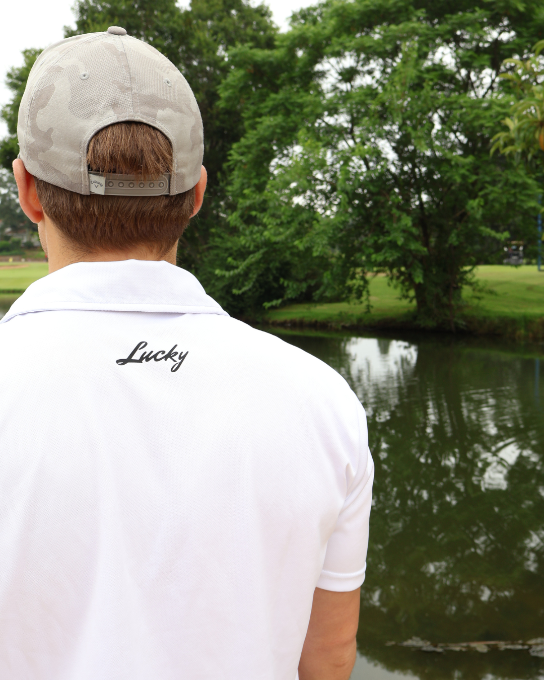 Lucky Golf Shirt | Clubhouse Classics | White