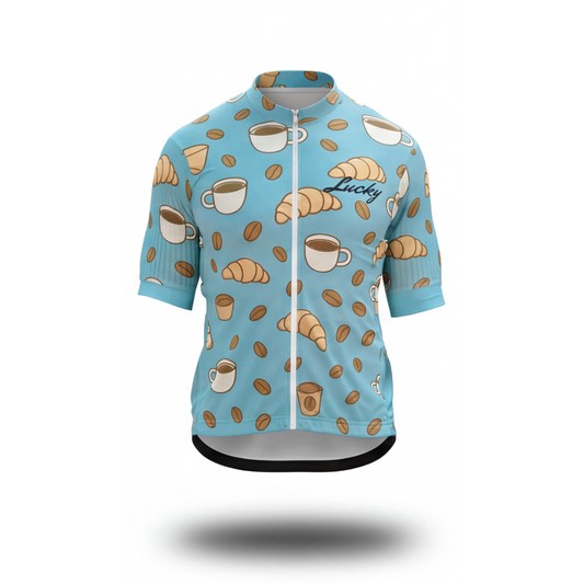 Lucky Cycling Jersey | Coffee & Croissant