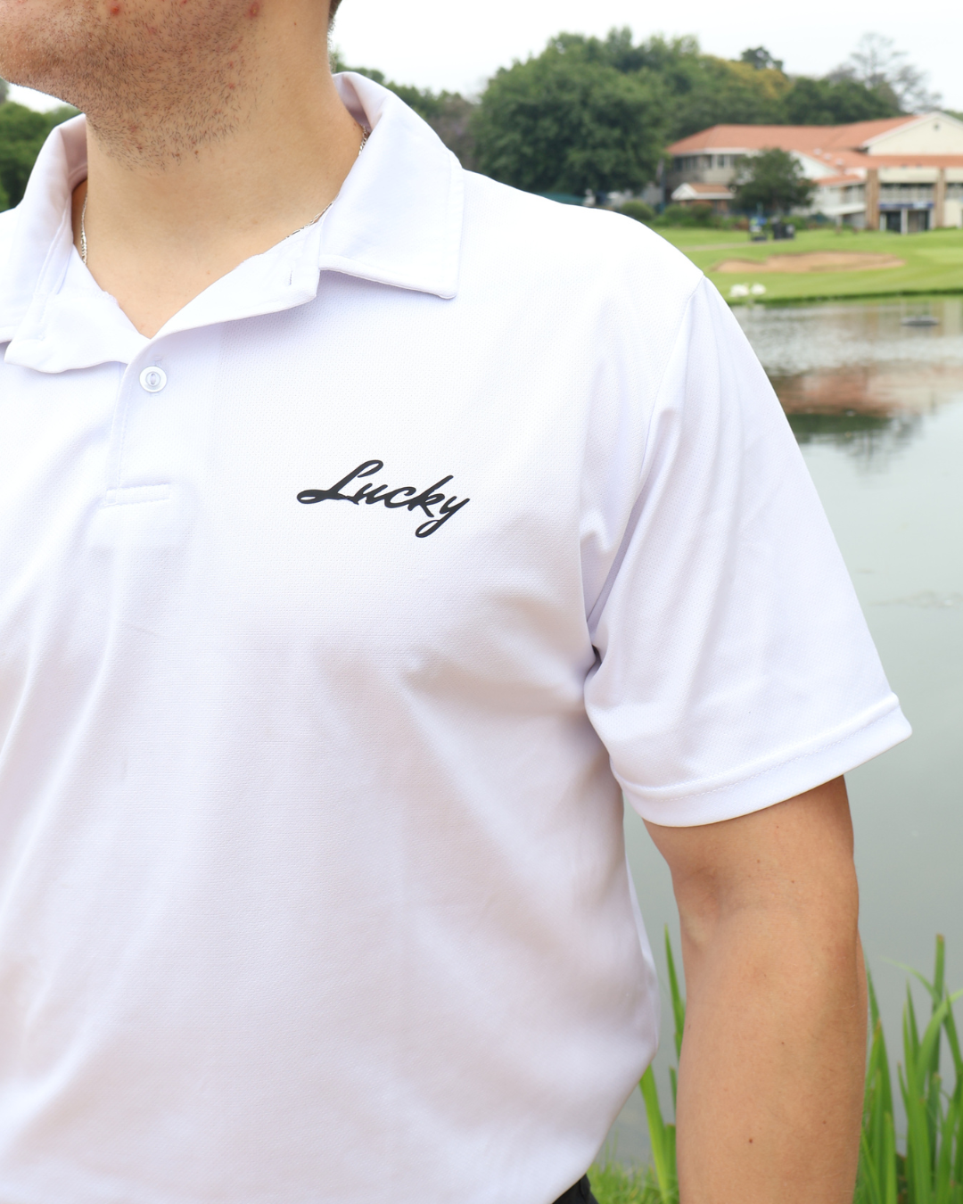 Lucky Golf Shirt | Clubhouse Classics | White