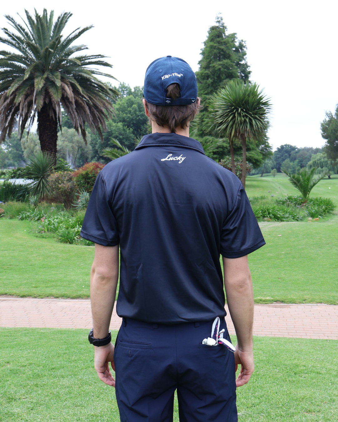 Lucky Golf Shirt | Clubhouse Classics | Black