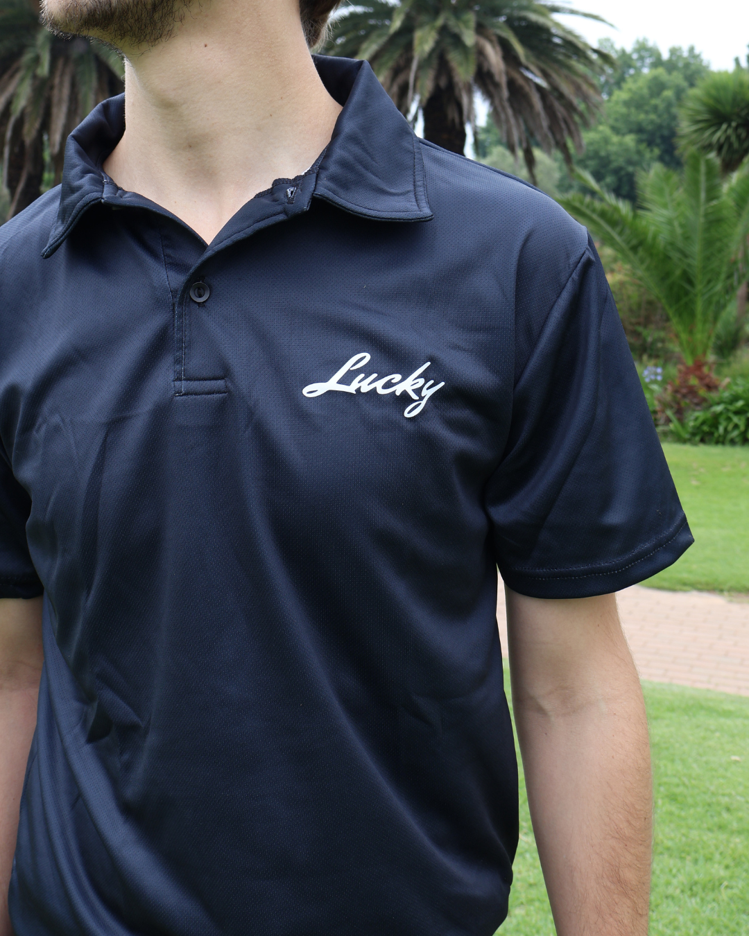 Lucky Golf Shirt | Clubhouse Classics | Black