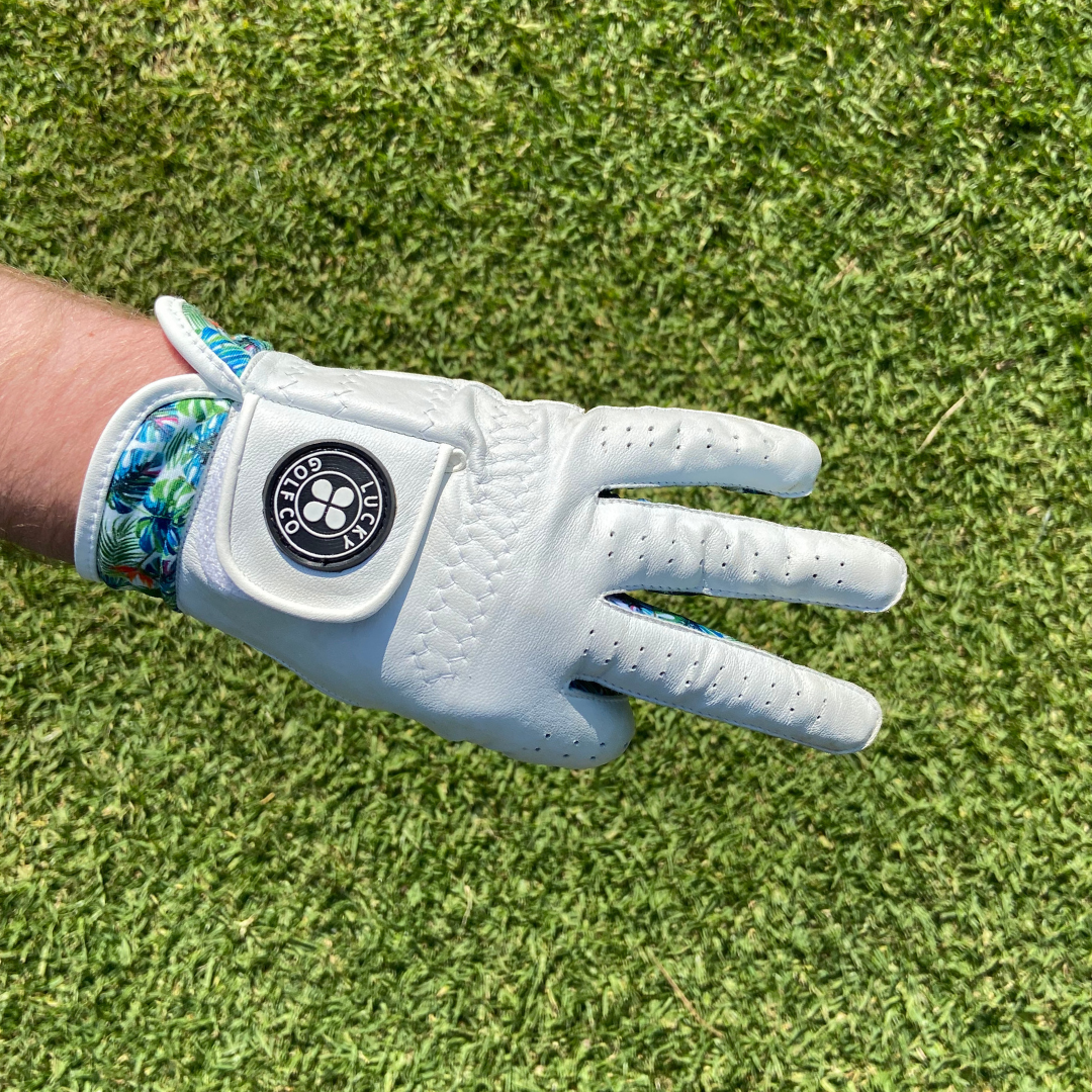 Lucky Tropical Leather Golf Glove