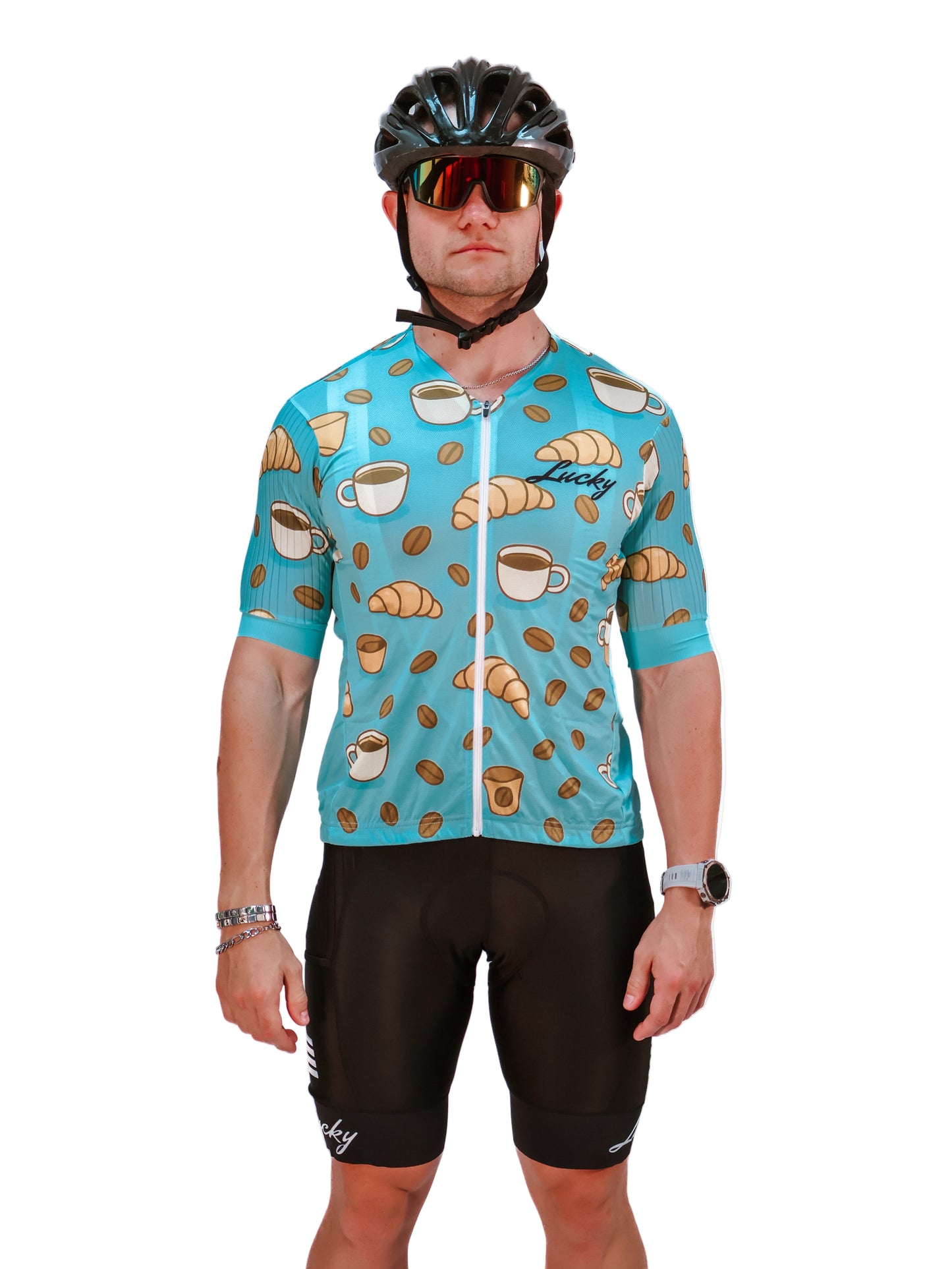 Lucky Cycling Jersey | Coffee & Croissant