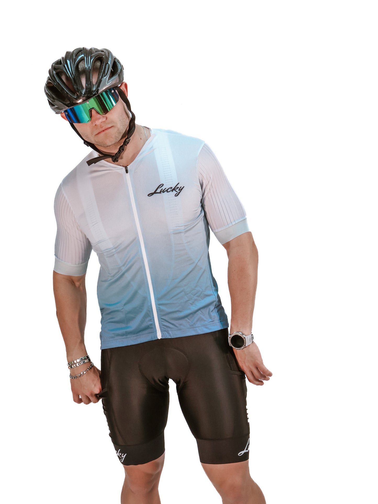 Lucky Cycling Jersey | Blues