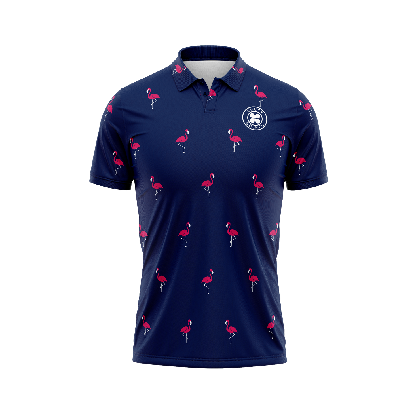 Lucky Flamingo Golf Shirt