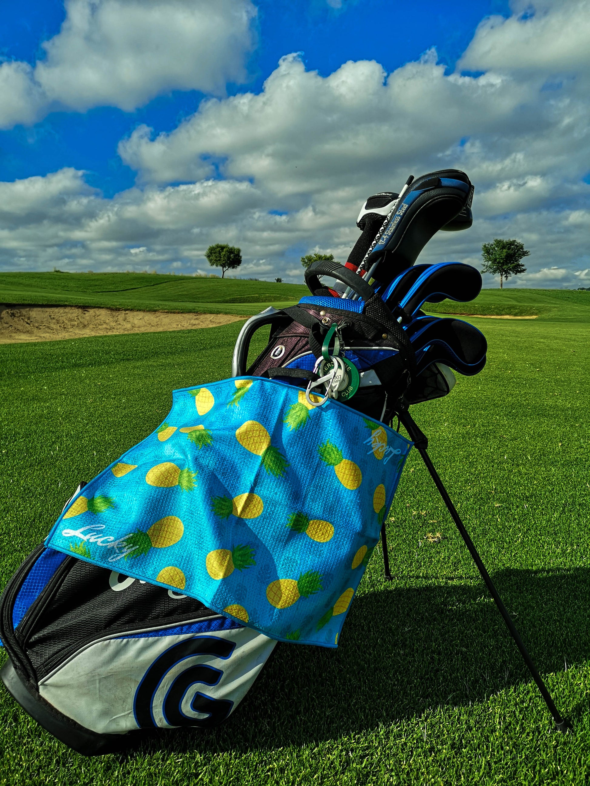 Lucky Pineapple Golf Towel